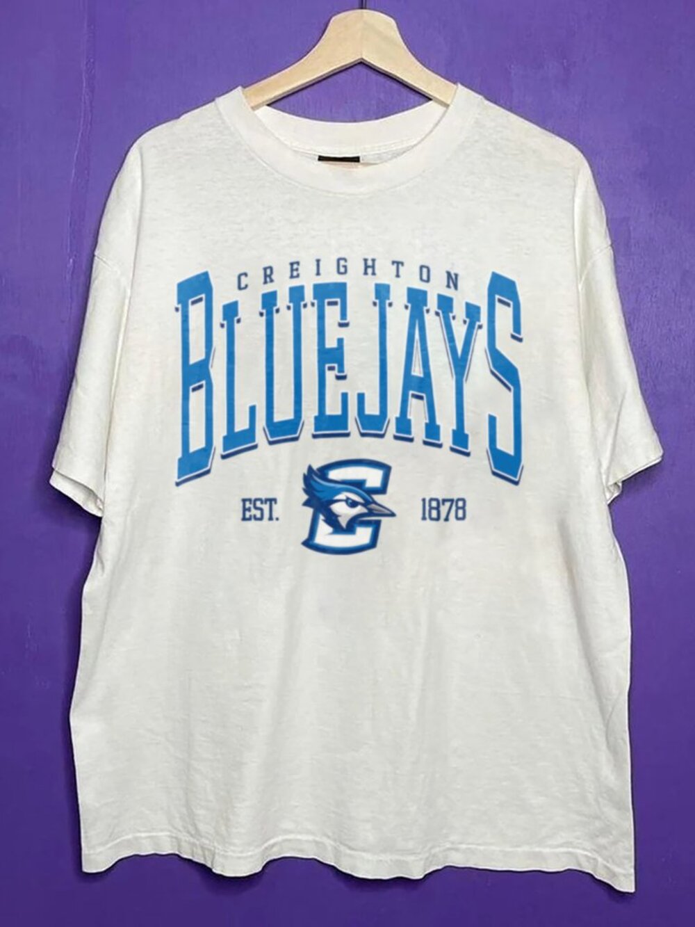 90s NCAA Creighton Bluejays Basketball Shirt, Creighton University Shirt Tee